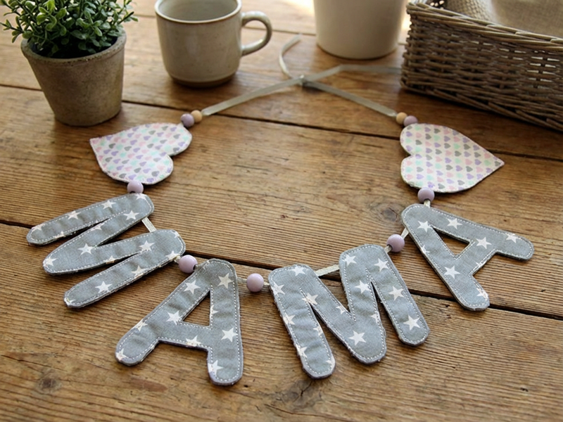 Girlande zum Muttertag - ITH-Stickdatei